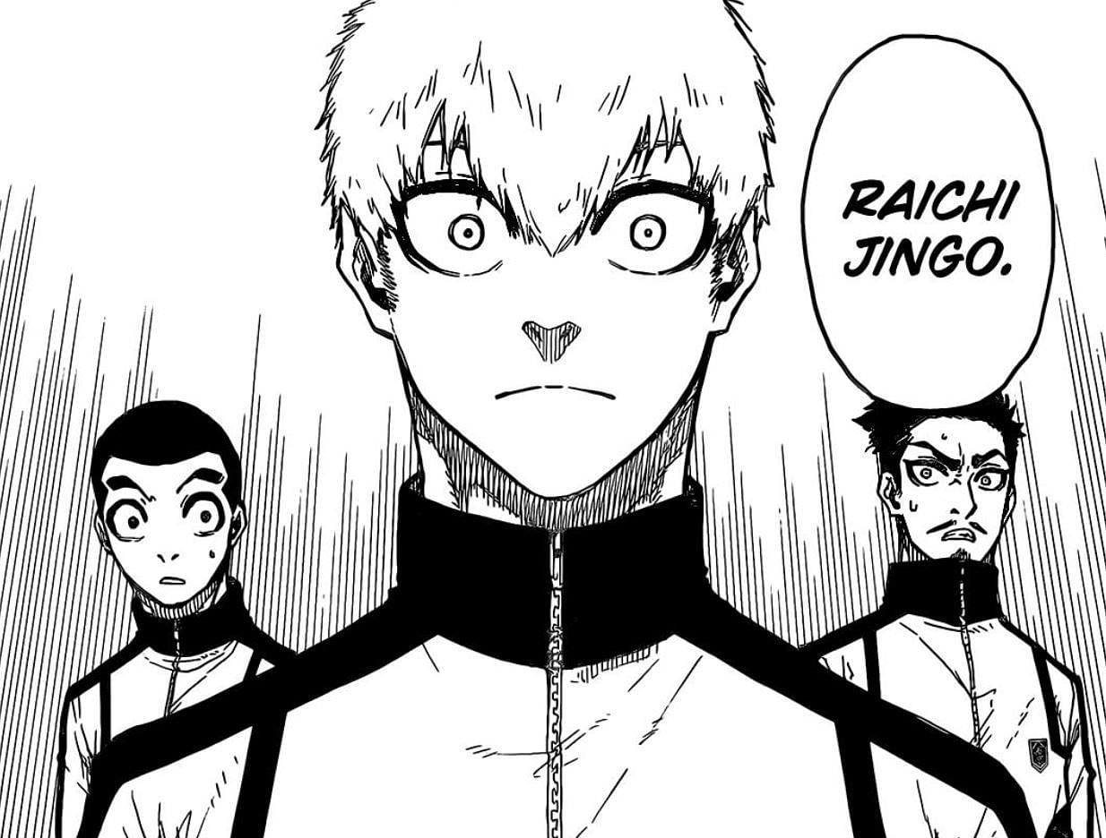 Raichi Jingo as seen in Blue Lock chapter 209 (Image via Kodansha)
